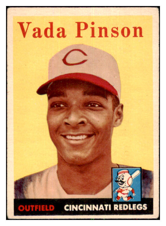 1958 Topps Baseball #420 Vada Pinson Reds VG-EX 433616