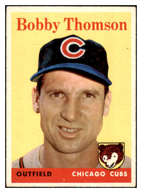 1958 Topps Baseball #430 Bobby Thomson Cubs NR-MT 433623