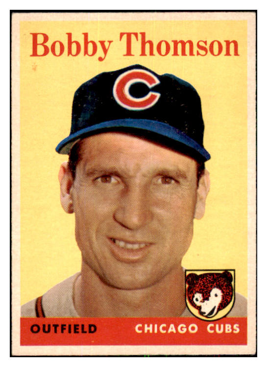 1958 Topps Baseball #430 Bobby Thomson Cubs NR-MT 433624