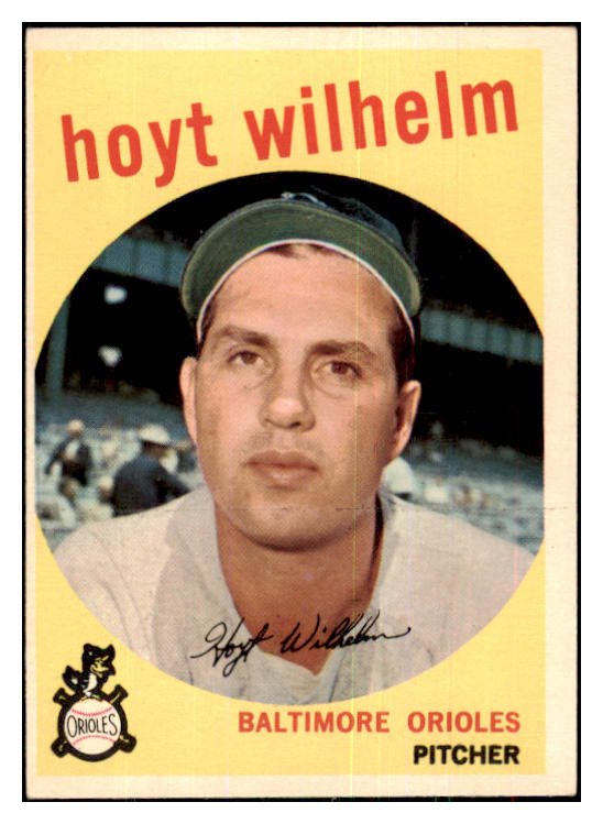1959 Topps Baseball #349 Hoyt Wilhelm Orioles EX-MT 433746