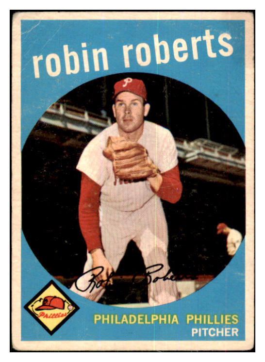 1959 Topps Baseball #352 Robin Roberts Phillies VG-EX 433748
