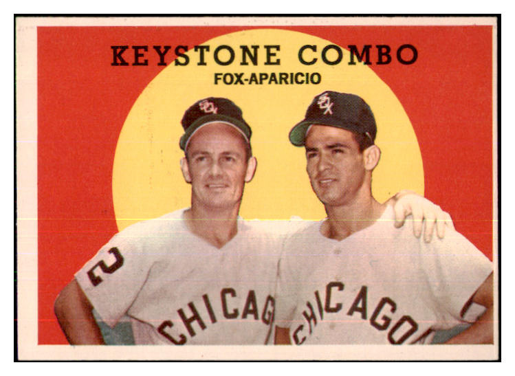 1959 Topps Baseball #408 Luis Aparicio Nellie Fox EX-MT 433762