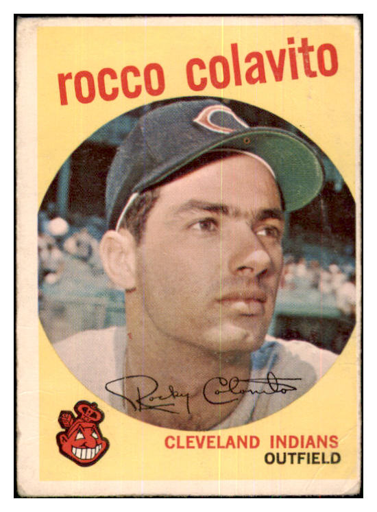 1959 Topps Baseball #420 Rocky Colavito Indians VG 433766