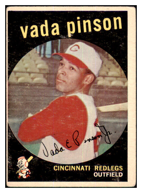 1959 Topps Baseball #448 Vada Pinson Reds VG 433768