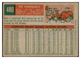 1959 Topps Baseball #480 Red Schoendienst Braves GD-VG 433777