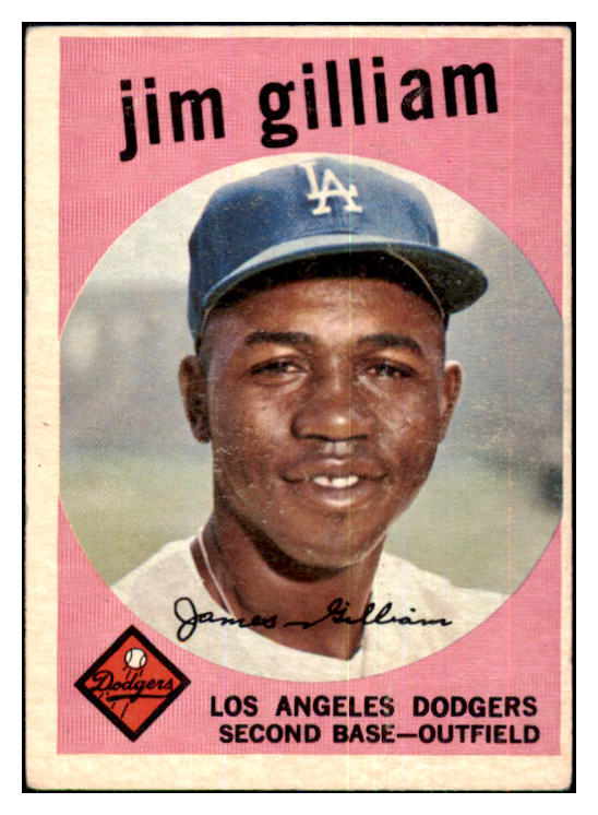 1959 Topps Baseball #306 Jim Gilliam Dodgers VG-EX 433793