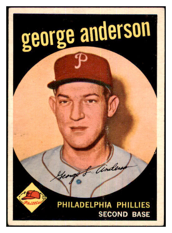 1959 Topps Baseball #338 Sparky Anderson Phillies EX-MT 433801