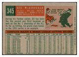 1959 Topps Baseball #345 Gil McDougald Yankees VG-EX 433802