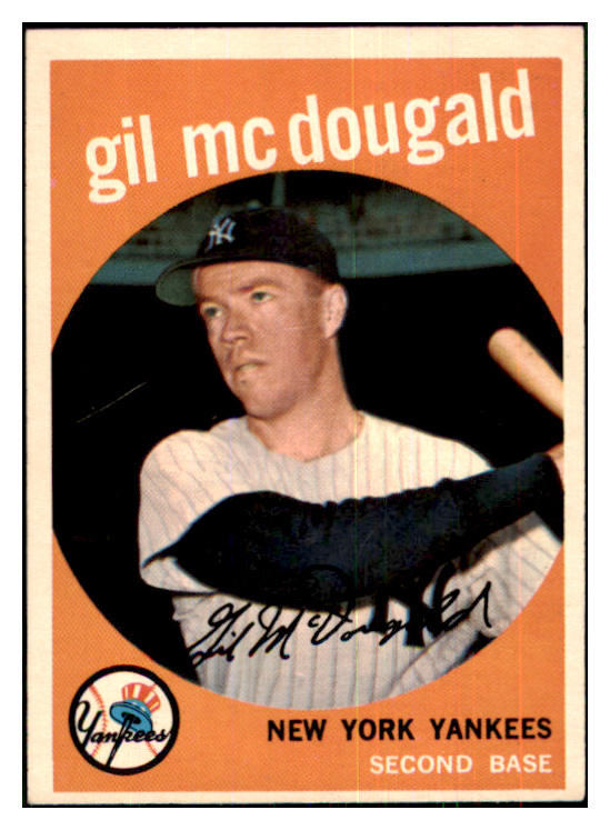 1959 Topps Baseball #345 Gil McDougald Yankees EX-MT 433804