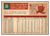 1959 Topps Baseball #035 Ted Kluszewski Pirates EX-MT 433809