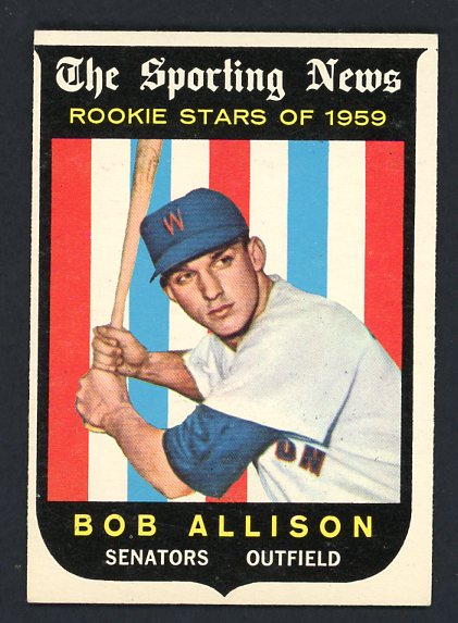 1959 Topps Baseball #116 Bob Allison Senators EX-MT 433825