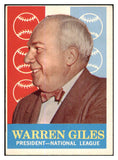 1959 Topps Baseball #200 Warren Giles President EX 433843