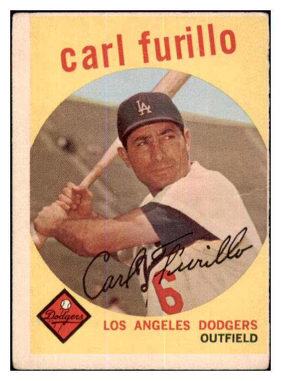 1959 Topps Baseball #206 Carl Furillo Dodgers GD-VG 433847