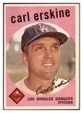 1959 Topps Baseball #217 Carl Erskine Dodgers NR-MT 433849