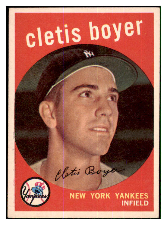 1959 Topps Baseball #251 Clete Boyer Yankees EX 433853