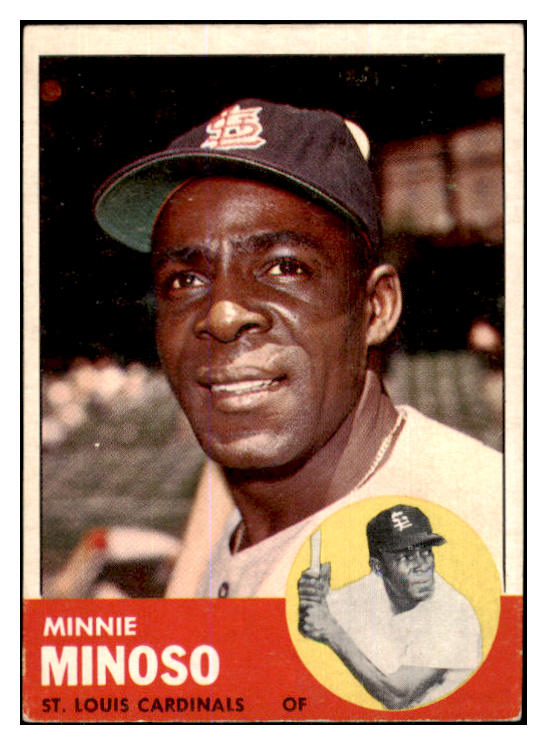 1963 Topps Baseball #190 Minnie Minoso Cardinals EX 433862