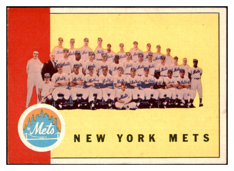1963 Topps Baseball #473 New York Mets Team EX-MT 433874