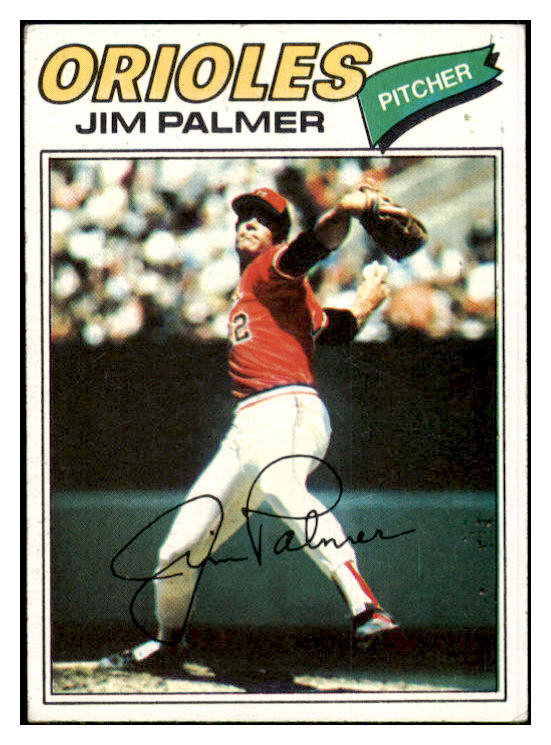 1977 Topps Baseball #600 Jim Palmer Orioles EX 433897