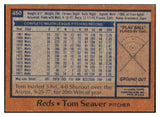 1978 Topps Baseball #450 Tom Seaver Reds EX-MT 433916