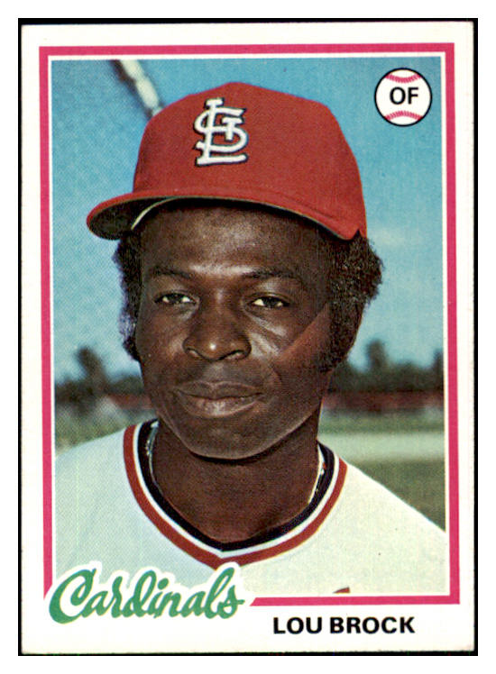 1978 Topps Baseball #170 Lou Brock Cardinals EX-MT 433925