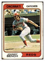 1974 Topps Baseball #010 Johnny Bench Reds GD-VG 433944