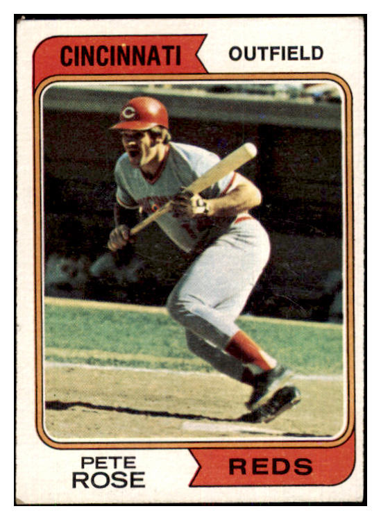 1974 Topps Baseball #300 Pete Rose Reds EX 433950