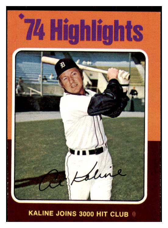 1975 Topps Baseball #004 Al Kaline HL Tigers EX-MT 433952