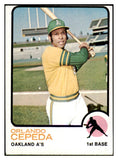 1973 Topps Baseball #545 Orlando Cepeda A's VG-EX 434012