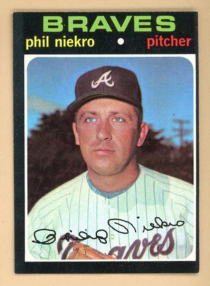 1971 Topps Baseball #030 Phil Niekro Braves EX-MT 434023