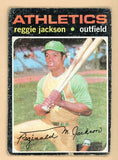 1971 Topps Baseball #020 Reggie Jackson A's FR-GD back damage 434033