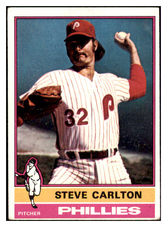 1976 Topps Baseball #355 Steve Carlton Phillies VG-EX 434081