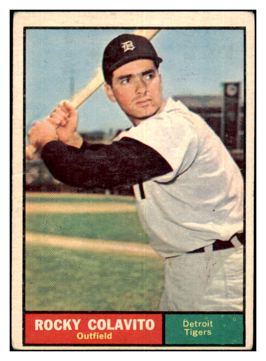 1961 Topps Baseball #330 Rocky Colavito Tigers VG-EX 434086