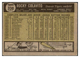 1961 Topps Baseball #330 Rocky Colavito Tigers VG-EX 434086