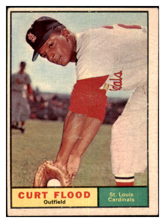 1961 Topps Baseball #438 Curt Flood Cardinals VG-EX 434104