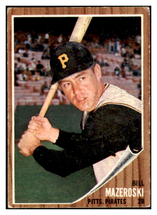 1962 Topps Baseball #353 Bill Mazeroski Pirates VG-EX 434129