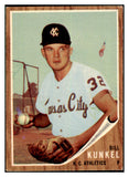 1962 Topps Baseball #147 Bill Kunkel A's EX Variation 434144