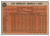 1962 Topps Baseball #132 Los Angeles Angels Team VG Variation 434149