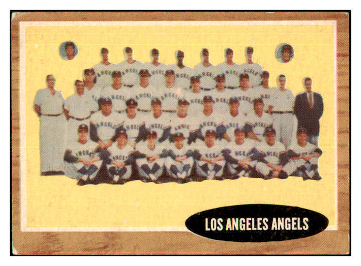 1962 Topps Baseball #132 Los Angeles Angels Team VG-EX Variation 434150