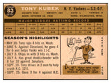 1960 Topps Baseball #083 Tony Kubek Yankees VG 434165