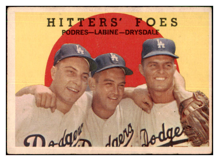 1959 Topps Baseball #262 Don Drysdale Johnny Podres VG-EX 434181