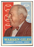 1959 Topps Baseball #200 Warren Giles President VG-EX 434206