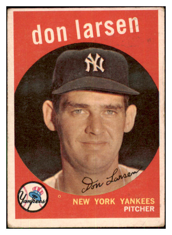 1959 Topps Baseball #205 Don Larsen Yankees VG-EX 434208