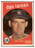 1959 Topps Baseball #205 Don Larsen Yankees VG-EX 434208