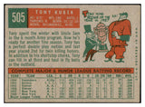 1959 Topps Baseball #505 Tony Kubek Yankees VG-EX 434209