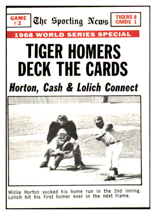1969 Topps Baseball #163 World Series Game 2 Willie Horton VG-EX 434221