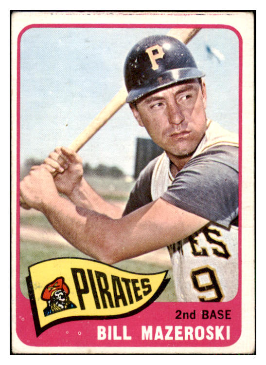 1965 Topps Baseball #095 Bill Mazeroski Pirates VG-EX 434230