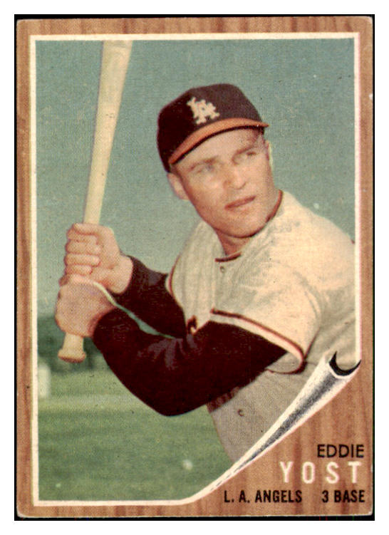 1962 Topps Baseball #176 Eddie Yost Angels EX-MT Variation 434248