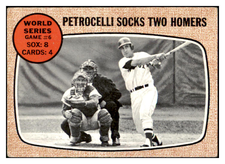 1968 Topps Baseball #156 World Series Game 6 Rico Petrocelli GD-VG 434281