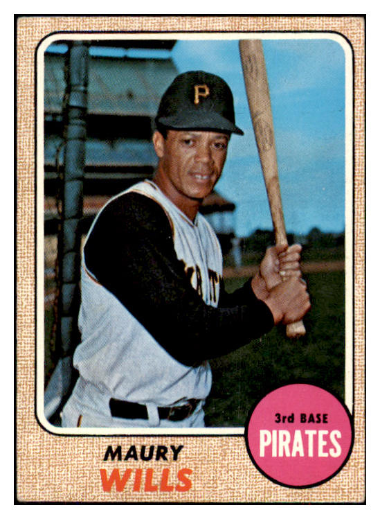 1968 Topps Baseball #175 Maury Wills Pirates VG-EX 434285