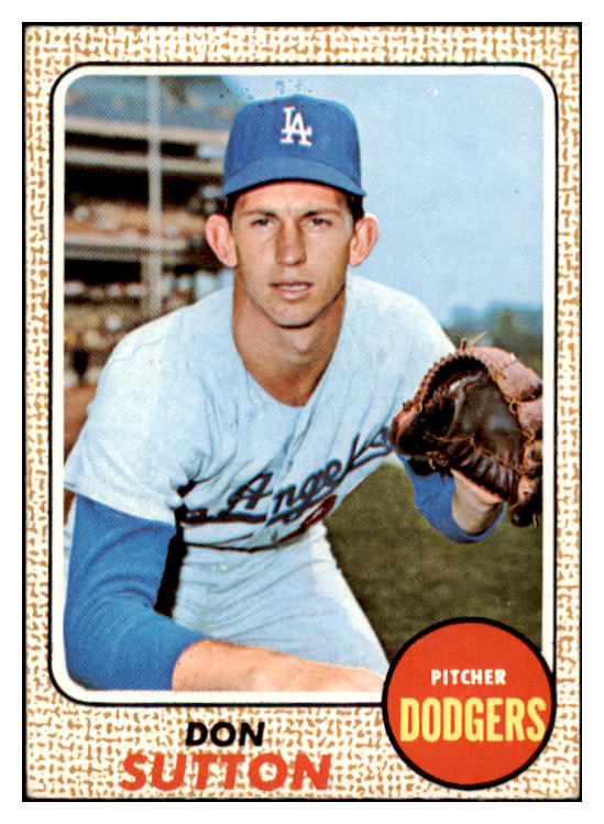 1968 Topps Baseball #103 Don Sutton Dodgers EX 434287